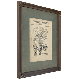 Us Patent No. 1319546 Parachute by Ww Whaley Patented October 21 1919 — Bourbon Framed Canvas Print | Bella Frye