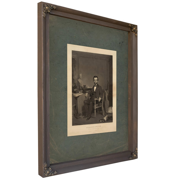 Abraham Lincoln President of the United States 19th Century 1 — Bourbon Framed Canvas Print | Bella Frye