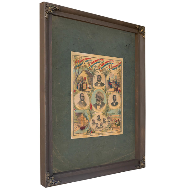 The Heroes and Leaders of the Colored People 1883 — Bourbon Framed Canvas Print | Bella Frye