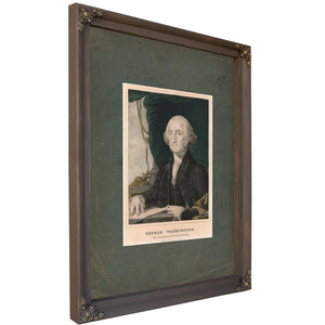 George Washington First President of the United States 1835 1856 — Bourbon Framed Canvas Print | Bella Frye