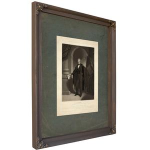 James Knox Polk President of the United States 1845 — Bourbon Framed Canvas Print | Bella Frye