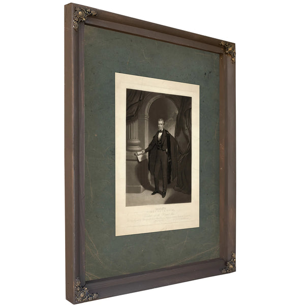 James Knox Polk President of the United States 1845 — Bourbon Framed Canvas Print | Bella Frye