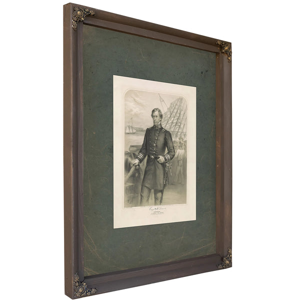 Captain Wilkes 1862 — Bourbon Framed Canvas Print | Bella Frye