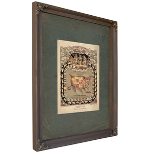 This Porcineograph 1876 — Bourbon Framed Canvas Print | Bella Frye