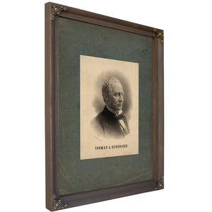 Thomas a Hendricks 1884 — Bourbon Framed Canvas Print | Bella Frye