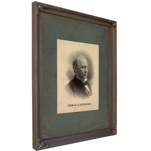 Thomas a Hendricks 1884 — Bourbon Framed Canvas Print | Bella Frye