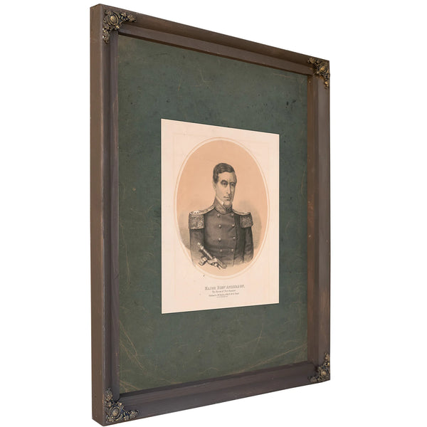 Major Robert Anderson the Heros of Fort Sumter 1861 — Bourbon Framed Canvas Print | Bella Frye
