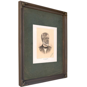 Men of Mark Library Edition James G Blaine 1884 — Bourbon Framed Canvas Print | Bella Frye