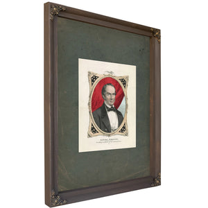 Daniel Webster New Englands Choice for Twelfth President of the United States 1847 — Bourbon Framed Canvas Print | Bella Frye