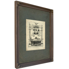 Independence Declared 1776 the Union Must Be Preserved 1839 — Bourbon Framed Canvas Print | Bella Frye