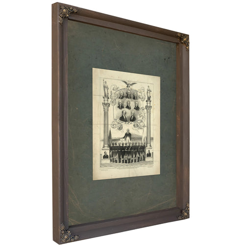 Independence Declared 1776 the Union Must Be Preserved 1839 — Bourbon Framed Canvas Print | Bella Frye