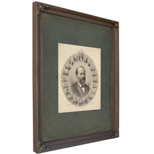 The Presidents of Usa 19th Century — Bourbon Framed Canvas Print | Bella Frye