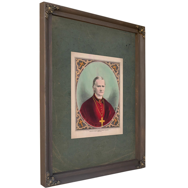 His Eminence the Cardinal Mccloskey Archbishop of New York 1875 — Bourbon Framed Canvas Print | Bella Frye