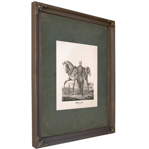 John Adams Dix 19th Century — Bourbon Framed Canvas Print | Bella Frye