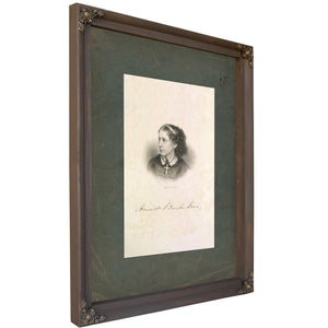 Harriet Beecher Stowe 1852 — Bourbon Framed Canvas Print | Bella Frye