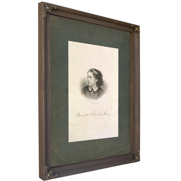 Harriet Beecher Stowe 1852 — Bourbon Framed Canvas Print | Bella Frye