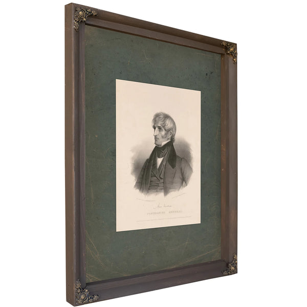 Amos Kendall Postmaster General 1837 — Bourbon Framed Canvas Print | Bella Frye