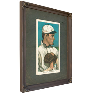 Walter Johnson Washington Nationals Baseball Card Portrait 7 — Bourbon Framed Canvas Print | Bella Frye