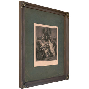 Washingtons Birthday 1876 — Bourbon Framed Canvas Print | Bella Frye