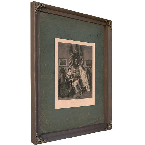 Washingtons Birthday 1876 — Bourbon Framed Canvas Print | Bella Frye