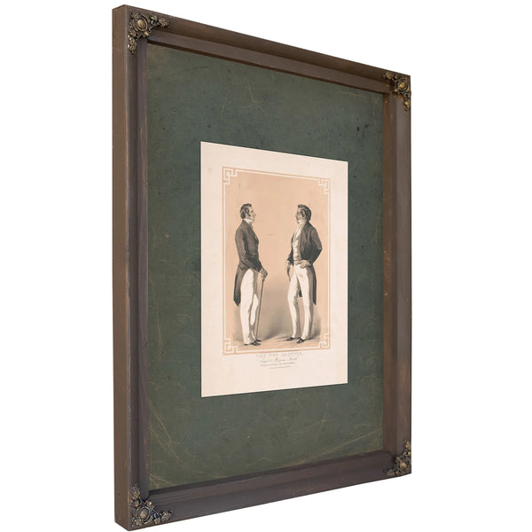 The Two Martyrs Joseph Hyrum Smith 1847 — Bourbon Framed Canvas Print | Bella Frye