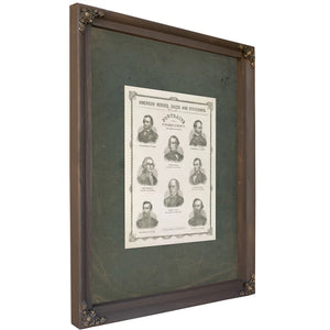 American Heroes Sages and Statesmen 19th Century — Bourbon Framed Canvas Print | Bella Frye