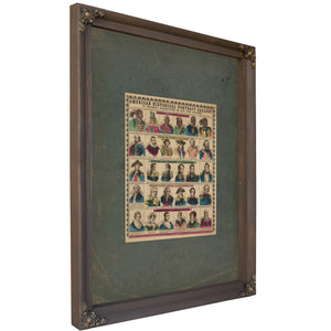 American Historical Portrait Gallery 19th Century — Bourbon Framed Canvas Print | Bella Frye