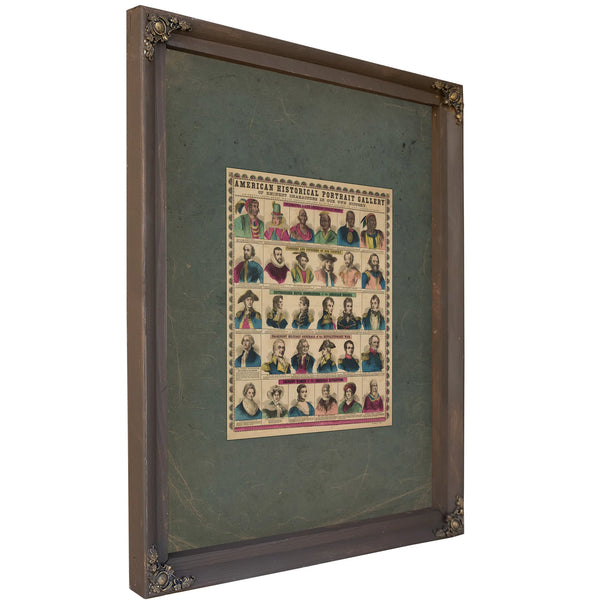 American Historical Portrait Gallery 19th Century — Bourbon Framed Canvas Print | Bella Frye