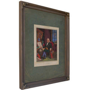 Benjamin Franklin 1842 1852 — Bourbon Framed Canvas Print | Bella Frye