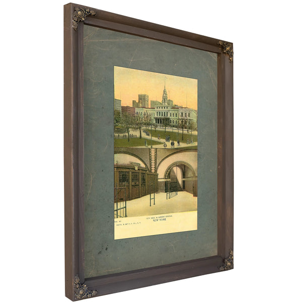 The Underground Passage at City Hall — Bourbon Framed Canvas Print | Bella Frye