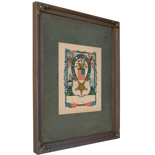 Grand Army of the Republic Veteran 1861 1866 1885 — Bourbon Framed Canvas Print | Bella Frye