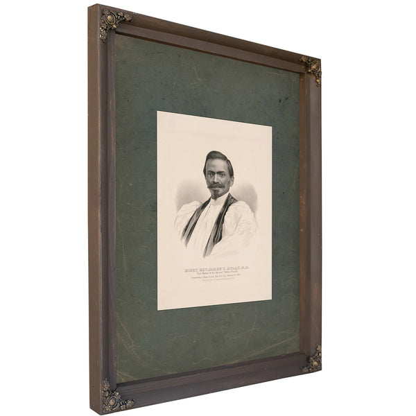 Right Rev James Theodore Augustus Holly First Bishop of the National Haitien Church 1875 — Bourbon Framed Canvas Print | Bell