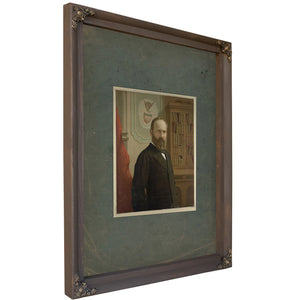 The Late President James a Garfield 1881 — Bourbon Framed Canvas Print | Bella Frye