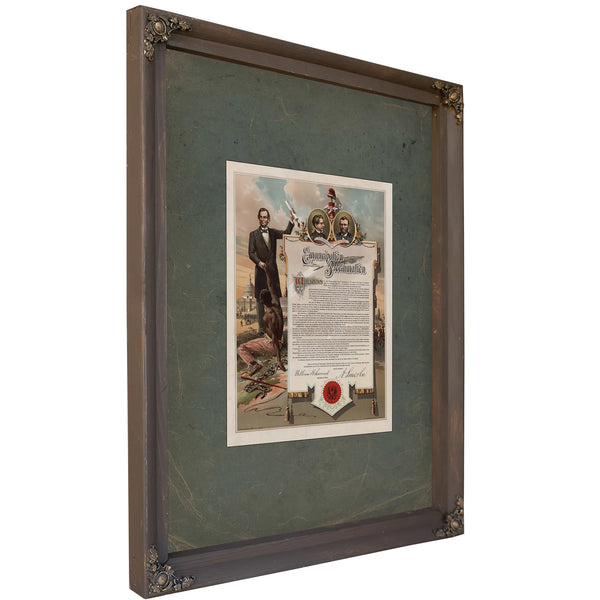 Emancipation Proclamation 189 — Bourbon Framed Canvas Print | Bella Frye