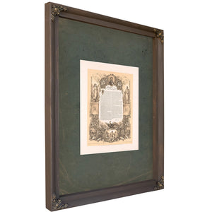 The Emancipation Proclamation 1863 — Bourbon Framed Canvas Print | Bella Frye
