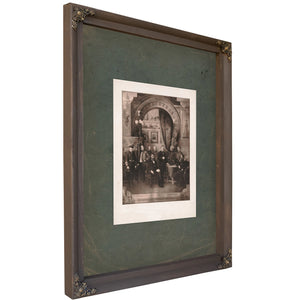 President Abraham Lincoln and His Generals 1884 — Bourbon Framed Canvas Print | Bella Frye