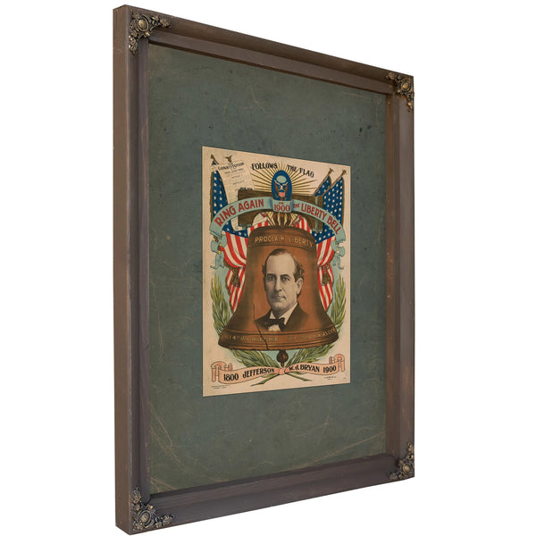 Ring Again the Liberty Bell in 19 18 Jefferson Wj Bryan 19 19 — Bourbon Framed Canvas Print | Bella Frye