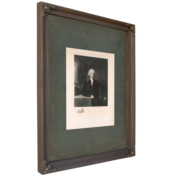 James Madison 1897 — Bourbon Framed Canvas Print | Bella Frye