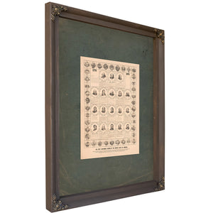 The First Centennial Record of the United States of America 1876 — Bourbon Framed Canvas Print | Bella Frye