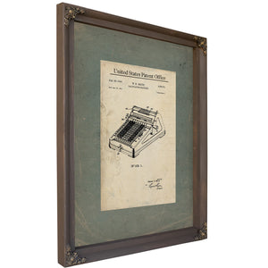 The Accountants Engine — Patent Blueprint of Mechanical Computation — Framed Wall Art Room View | Bella Frye
