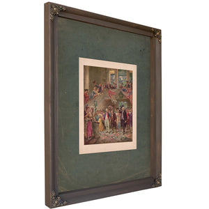 When John Paul Jones Came Home 1918 — Bourbon Framed Canvas Print | Bella Frye