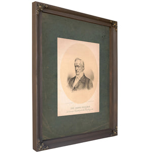 Hon James Buchanan Democratic Candidate for the Presidency 1856 1856 — Bourbon Framed Canvas Print | Bella Frye