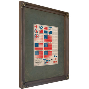 Goffs Evolution of the American Flag 197 — Bourbon Framed Canvas Print | Bella Frye