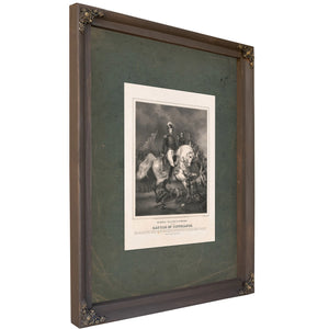 General William H Harrison at the Battle of Tippecanoe 184 — Bourbon Framed Canvas Print | Bella Frye
