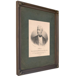 Governor William Allen Democratic Candidate for Governor of Ohio 1875 — Bourbon Framed Canvas Print | Bella Frye