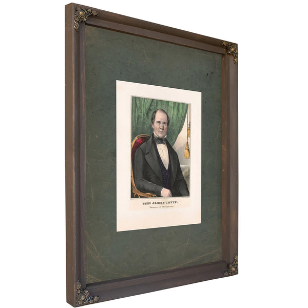 General James Irvin Whig Candidate for Governor of Pennsylvania 1847 — Bourbon Framed Canvas Print | Bella Frye