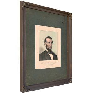 Abraham Lincoln Sixteenth President of the United States Born Feby 12th 189 Died April 15th 1865 1865 — Bourbon Framed Canvas