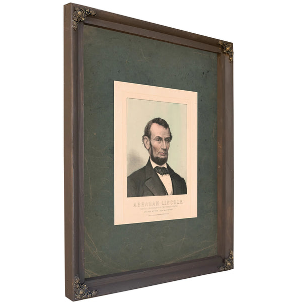 Abraham Lincoln Sixteenth President of the United States Born Feby 12th 189 Died April 15th 1865 1865 — Bourbon Framed Canvas
