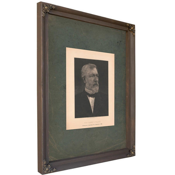 Hon James J Blaine Republican Candidate for President 1884 1884 — Bourbon Framed Canvas Print | Bella Frye