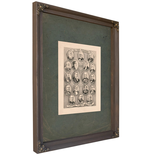 The First Presidents of the Church of Jesus Christ of the Latter Day Saints 1879 — Bourbon Framed Canvas Print | Bella Frye